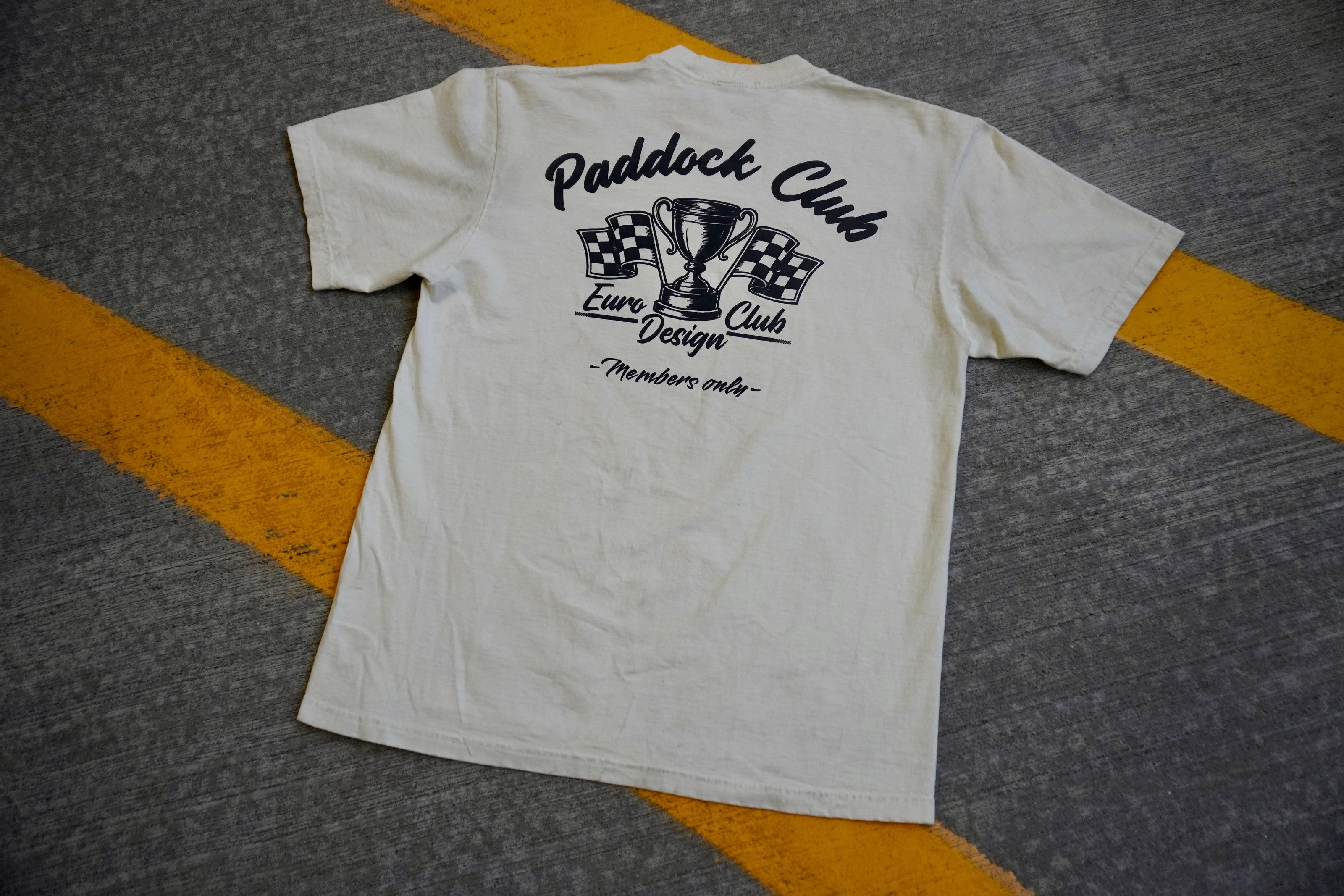 Paddock Club Creme Signature Tee