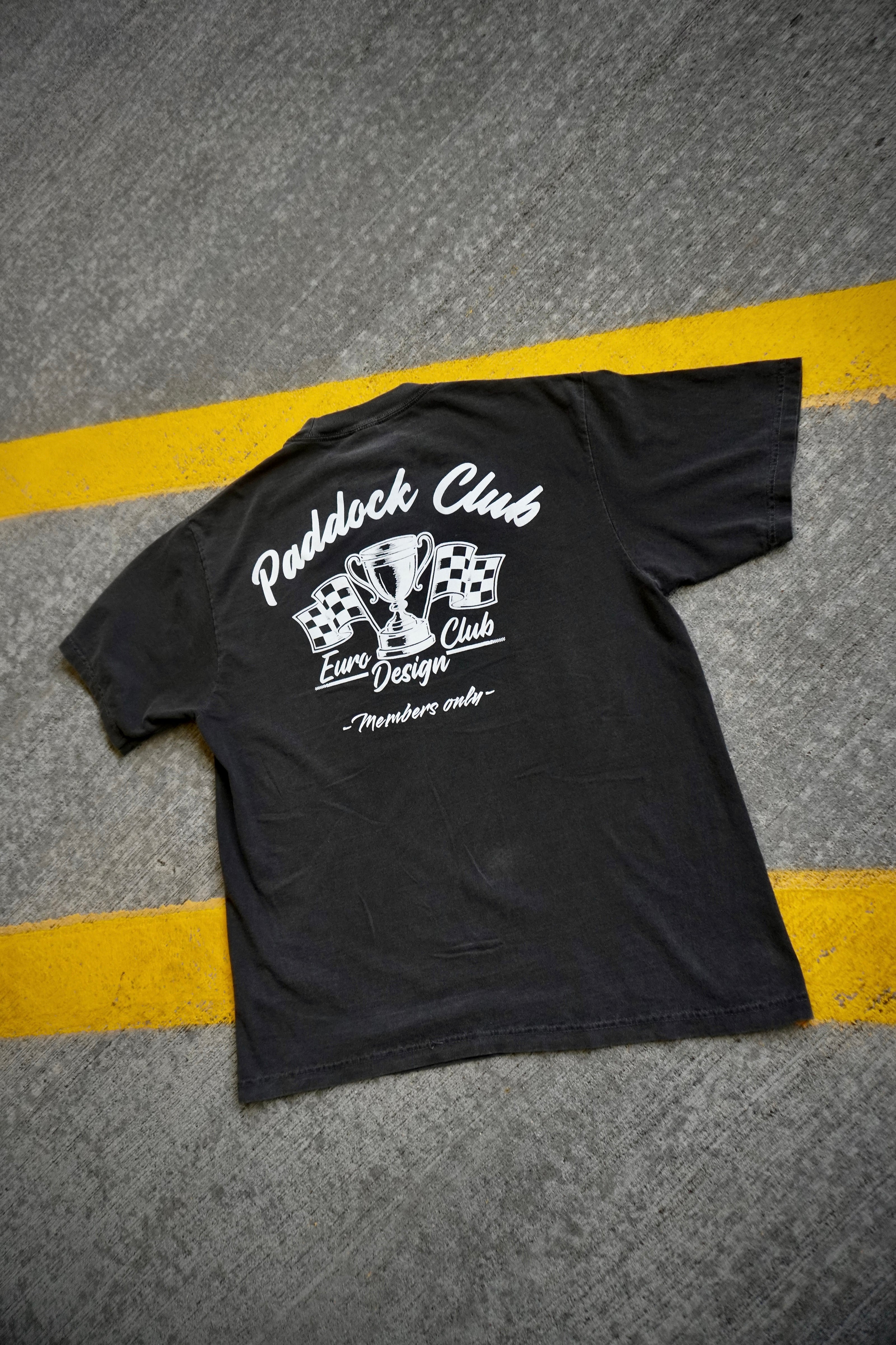 Paddock Club Shadow Black signature Tee