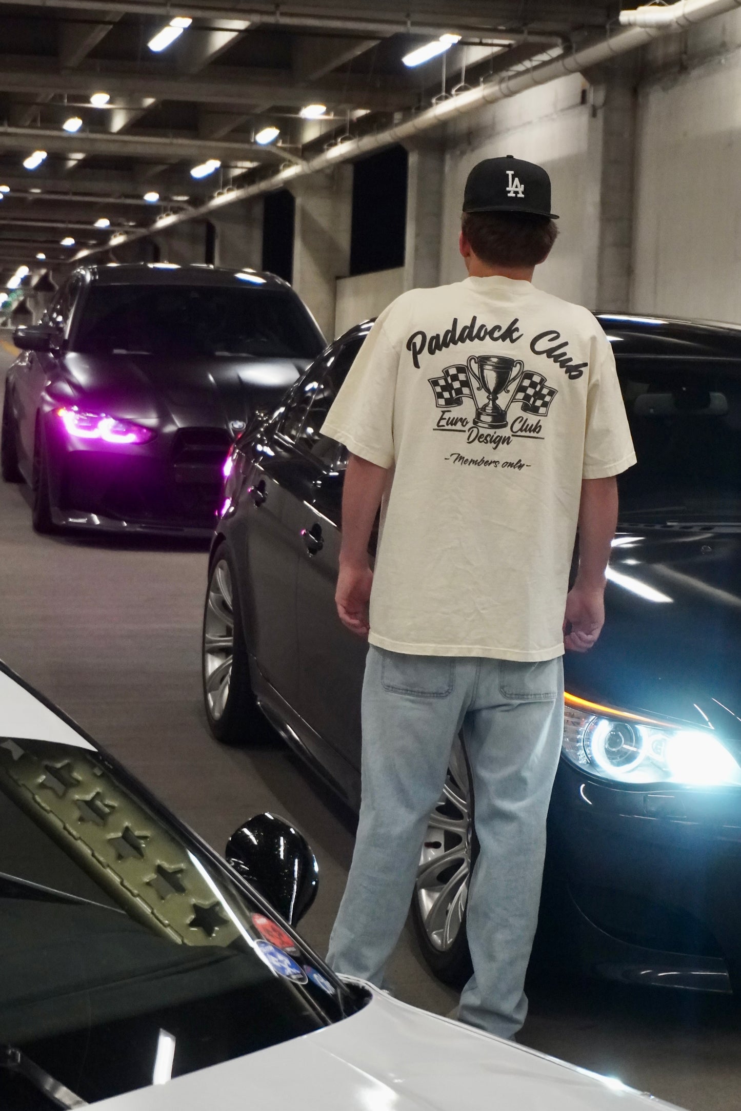 Paddock Club Creme Signature Tee