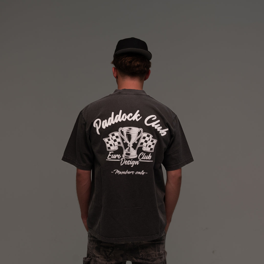 Paddock Club Shadow Black signature Tee